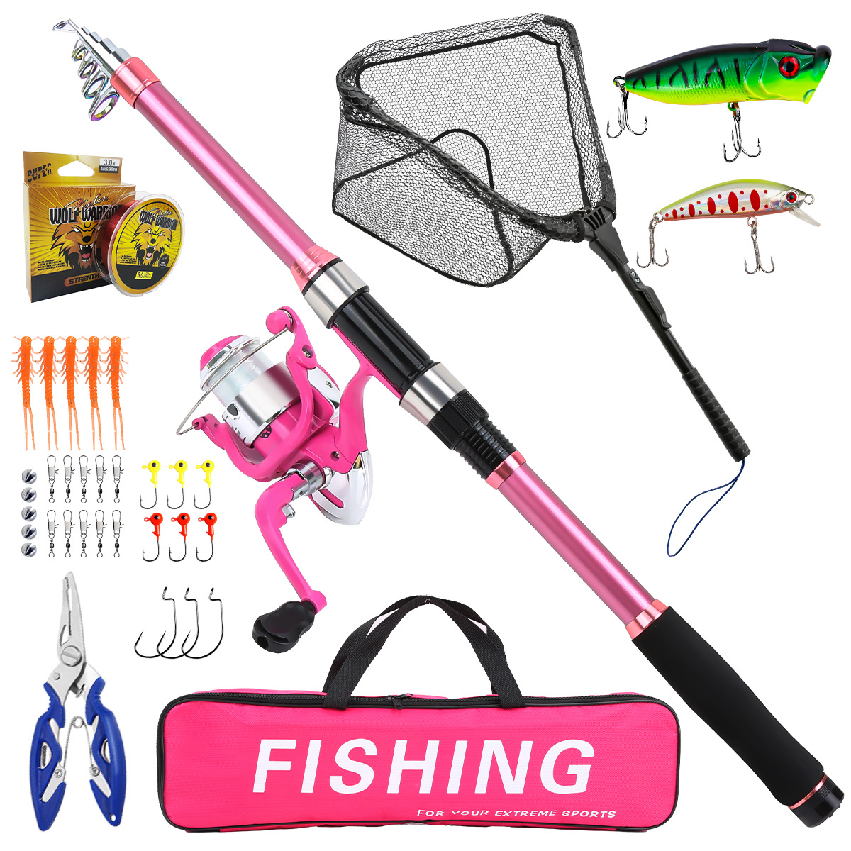 Fishing Rod Combo - Kit complet de canne à pêche