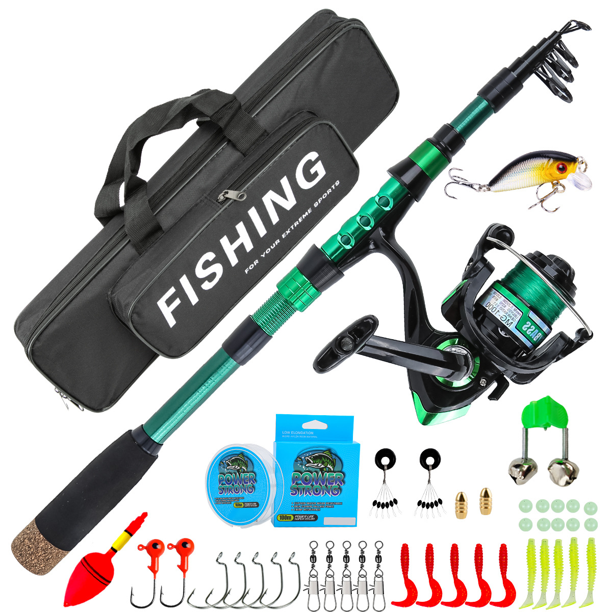 Fishing Rod Carbon Fiber - Canne à pêche télescopique en fibre
